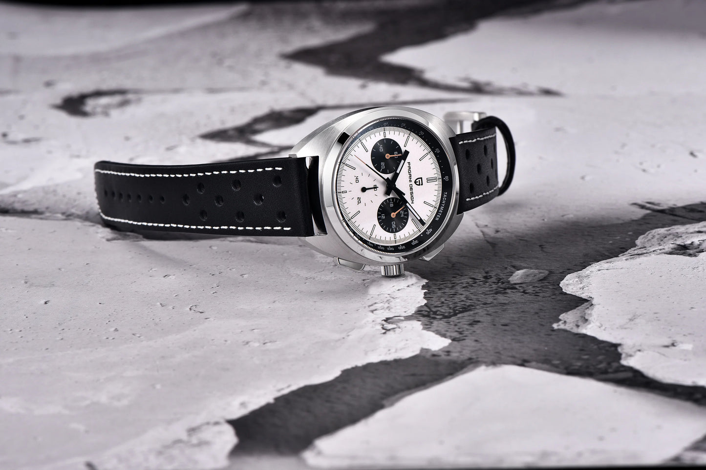 PAGANI DESIGN 2025 New Panda Dial Men Watches Luxury Quartz Watch For Men Japan VK63 Sport Chronograph Sapphire glass Wristwatch