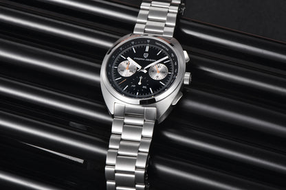 PAGANI DESIGN 2025 New Panda Dial Men Watches Luxury Quartz Watch For Men Japan VK63 Sport Chronograph Sapphire glass Wristwatch